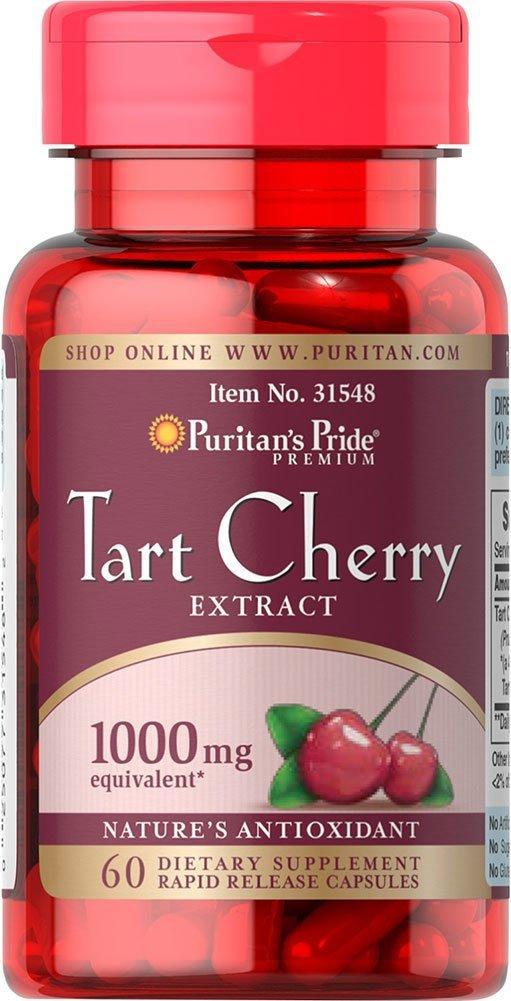 Puritan's Pride Tart Cherry Extract 1000mg, екстракт вишні (60 капс.)