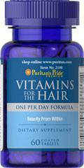 Puritan's Pride Vitamins for the Hair, Вітаміни для волосся (60 таб.)