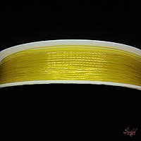 Эластичная леска 0,8 мм для плетения браслетов для рукоделия цвет фиолетовый Желтый