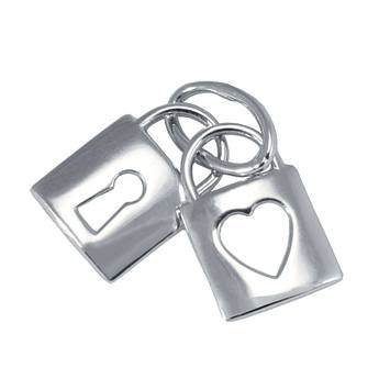 Підвіс срібний тематичний два Замочки без камінців