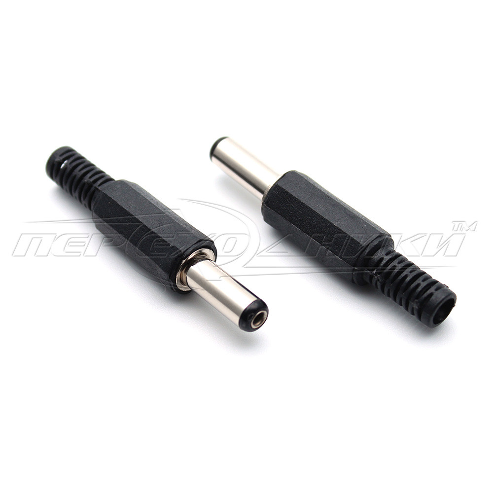 Разъем питания DC штекер 5.5x2.1 мм на кабель | Переходники ТМ.