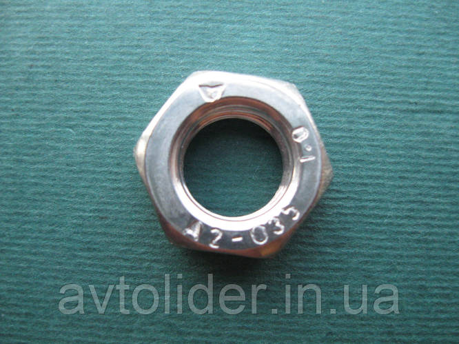 DIN 439 F (ГОСТ 5615-70; ISO 8675) - гайка шестигранна низька з дрібним ...