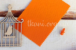 Фетр корейський жорсткий 1,2 мм для рукоділля і творчості 20*30см, 920, помаранчевий