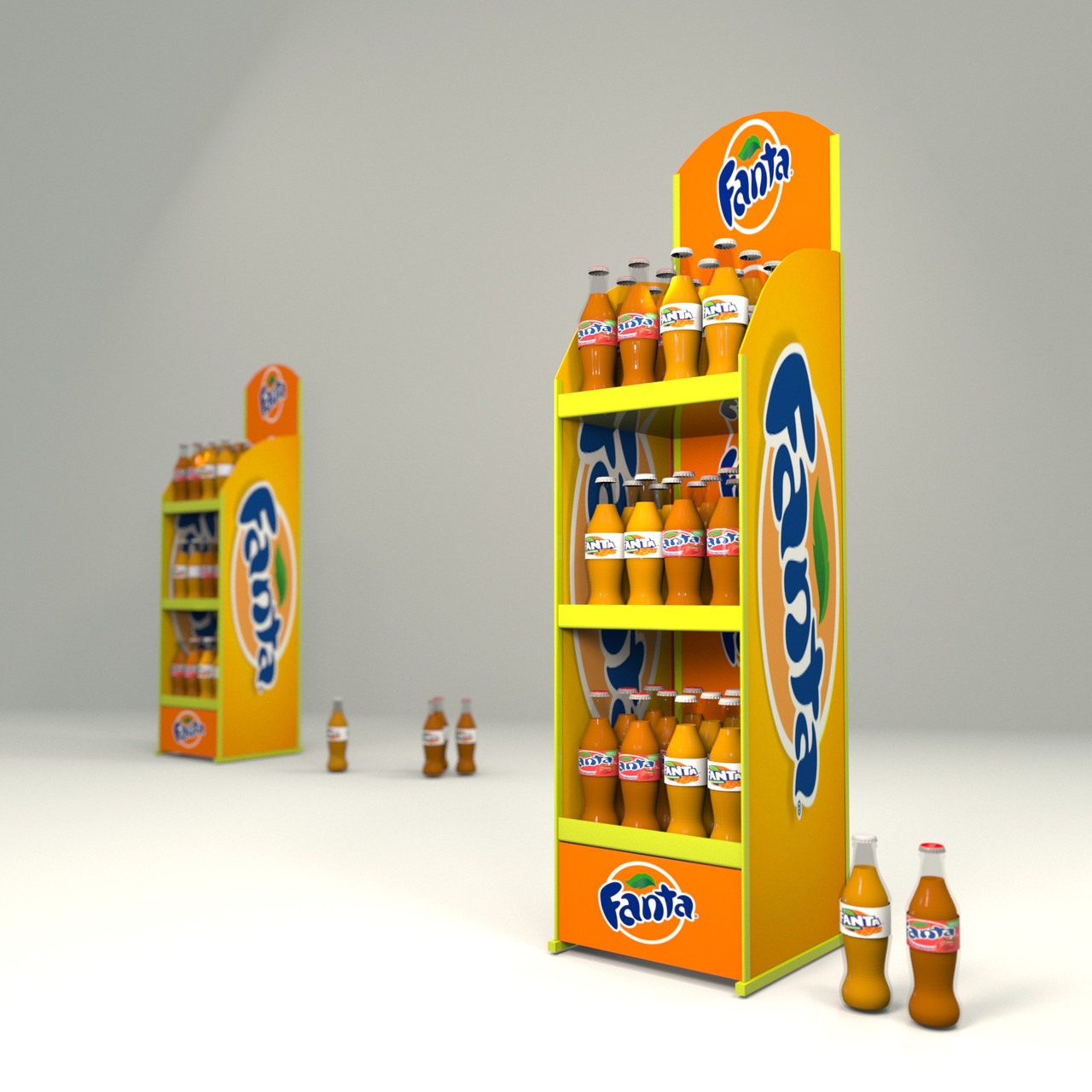 Рекламні стійки 🛒 фанти Fanta підлогові