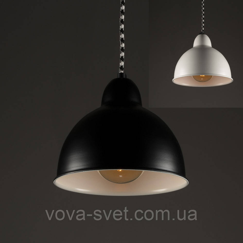 Потолочный светильник [ Color Series Vintage Loft ] ( VL-1 чёрный / белый ) - фото 1 - id-p739229119