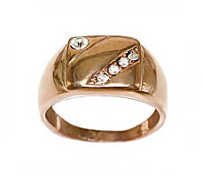 Друкування фірми Ailina. Булат. Напилення: позолота з кр.від. Камені: білий циркон.Є з 19 по 23 р. 12 шт. в уп.