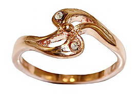 Кільце жіноче, Булат. Камені: Діаманти. Колір: позолота з кр. від. Є 17р. 18р. 19р.20р. В упаковці 12 кілець.