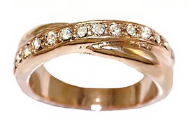 Кільце жіноче, Булат. Камені: Діаманти. Колір: позолота з кр. від. Є 17р. 18р. 19р.20р. В упаковці 12 кілець.
