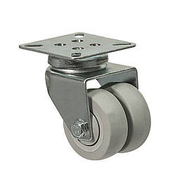Колесо 1902-TL-076-B(19 "Twin Light") Ø 75мм, поворотне з кріпильною панеллю