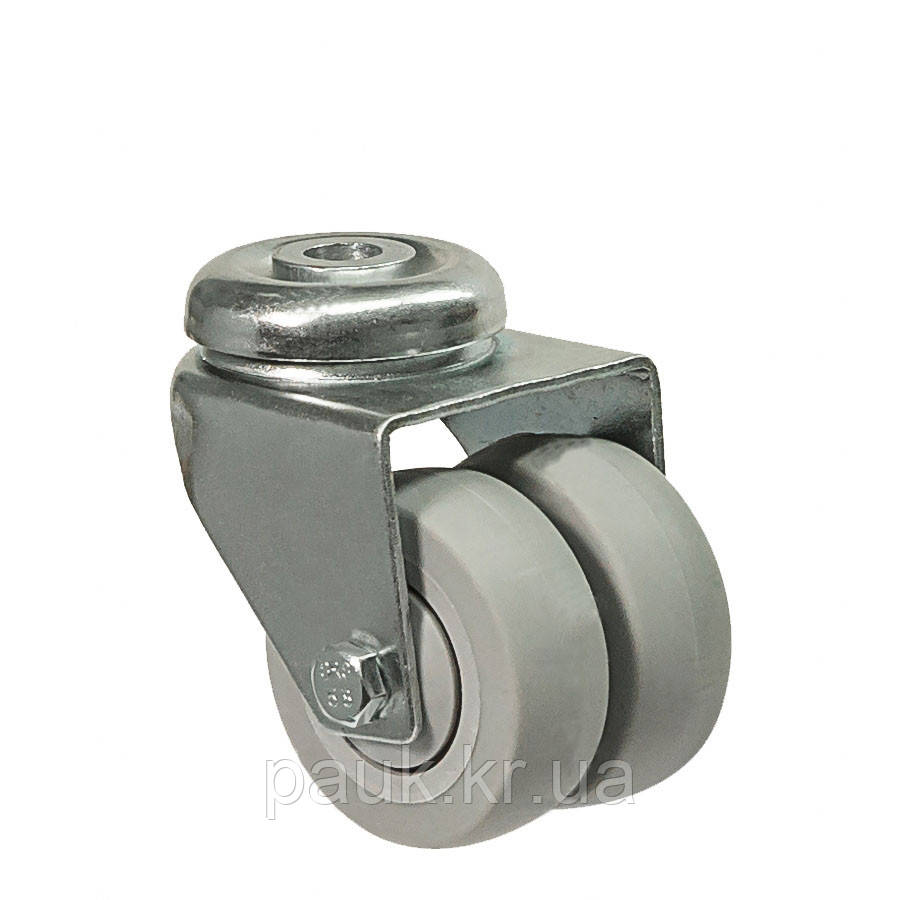 Колесо 1905-TL-051-B(19 "Twin Light") Ø 50мм, поворотне з отвором, фото 1