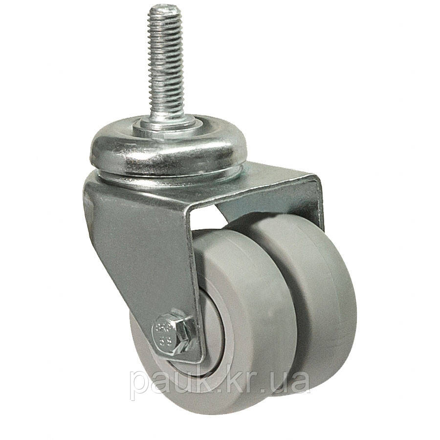 Колесо 1908-TL-051-B(19 "Twin Light") Ø 50мм, поворотне з різьбою