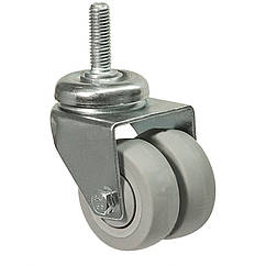 Колесо 1908-TL-051-B(19 "Twin Light") Ø 50мм, поворотне з різьбою