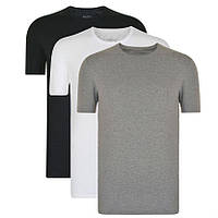 Однотонна сіра чоловіча футболка з круглим вирізом і короткими рукавами 100% бавовна С, М, Л, хл, 2хл, 3хл