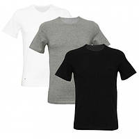 Однотонна базова чоловіча футболка серія ПРЕМІУМ із коротким рукавом чорна біла сіра