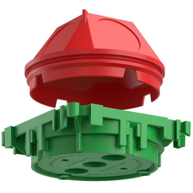 Kaiser Стельова коробка 45° Ø 60 мм, 1249-44