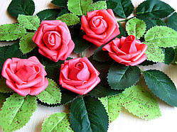 Троянди з латексу алії 4 см