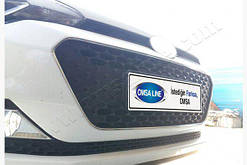 Хром окантовка решітки Hyundai I-20 2014 (Хюндай)