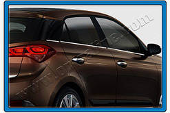 Хром нижні молдинги скел Hyundai I-20 2014 (Хюндай)