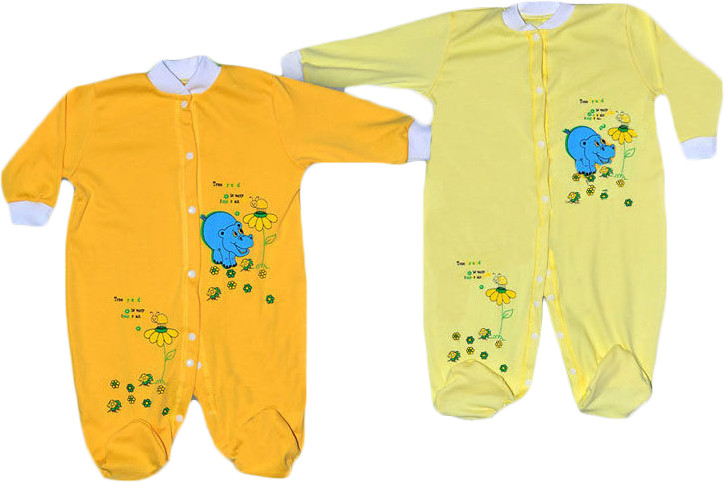 Чоловічок однотонна з принтом 00171, інтерлок, р.р.18-26