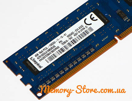 Оперативна пам'ять для ПК Kingston DDR3 4Gb PC3-12800 1600MHz Intel і AMD, б/в, фото 3
