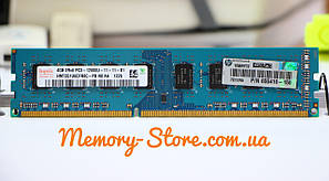 Оперативна пам'ять для ПК Hynix DDR3 4Gb 2Rx8 PC3-12800 1600MHz Intel і AMD, б/в, фото 1
