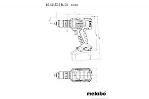 Акумуляторний шурупокрут Metabo BS 18 LTX-3 BL Q I LiHD 5.5 А·год, фото 3