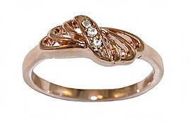 Кільце жіноче, Булат. Камені: Діаманти. Колір: позолота з кр. від. Є 17р. 18р. 19р.20р. В упаковці 12 кілець.