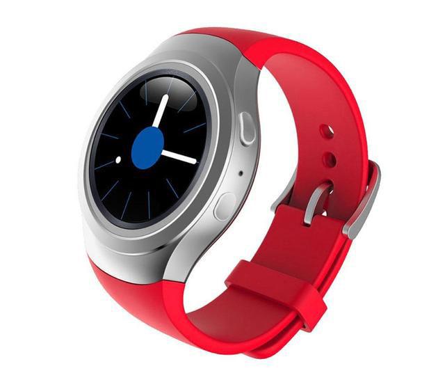 Силіконовий ремінець для годинника Samsung Gear S2 Sports SM-R720 / SM-R730 Red