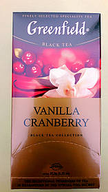 Чай Greenfield Vanilla Cranberry 25 пакетиків чорний