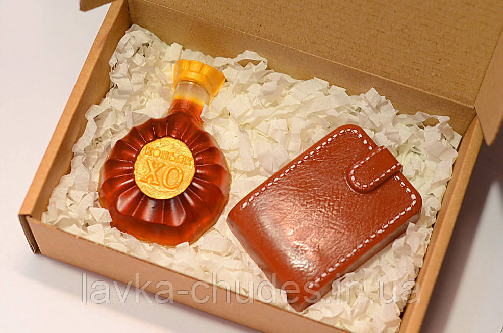 Набір мила "Коньяк і портмоне", фото 1