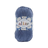 Пряжа для ручного в'язання Alize miss -(Алізе міс) 303 синій електрик
