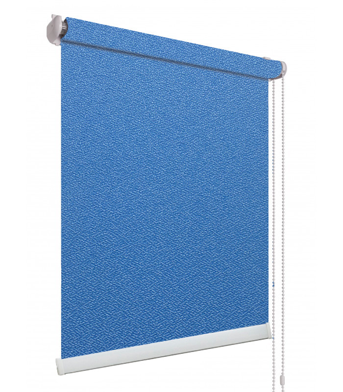 Рулонные шторы ткань ПЕРЛА 1863 синий цвет - фото 5 - id-p514227775
