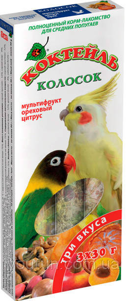 Природа Коктейль колосок «Мультифрукт, горіховий, цитрус», 90г
