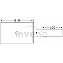 Умивальник накладний прямокутний INVENA Ate 50х40 см, фото 4