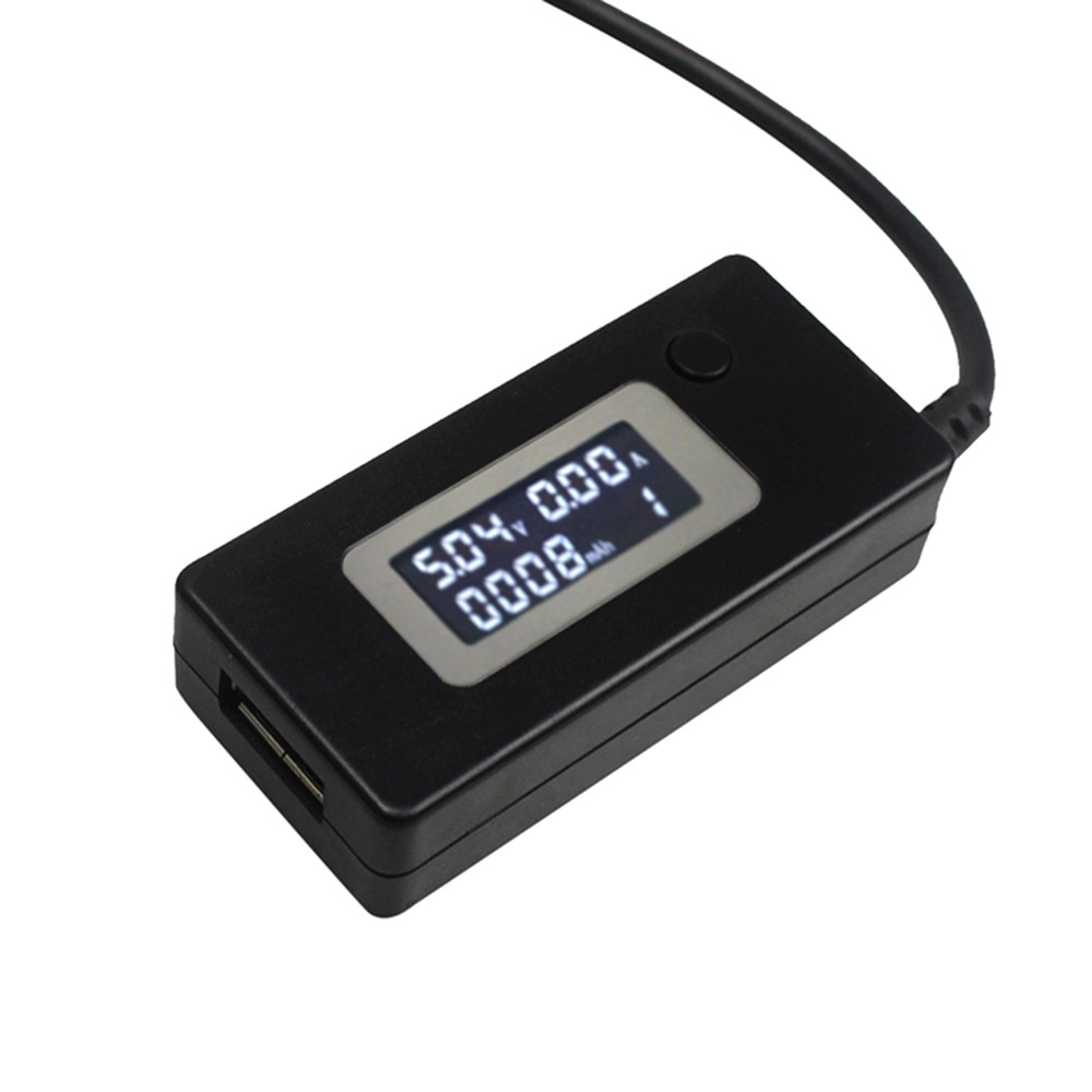 USB тестер KCX-017, вольтметр, амперметр, Charger Doctor, колір чорний, фото 1