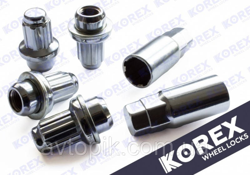 Комплект гайок (секретки) Korex Прессшайба (М14х1.5х48) Блістер