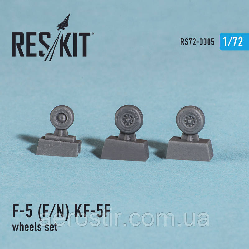 Northrop F-5 F/N "Tiger II", KF-5F wheels set 1/72 RES/KIT 72-0005, фото 1