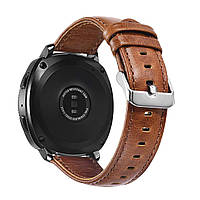 Кожаный ремешок Primo для часов Samsung Gear Sport (SM-R600) - Light Brown