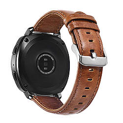 Шкіряний ремінець Primo для годинника Samsung Sport Gear (SM-R600) - Light Brown