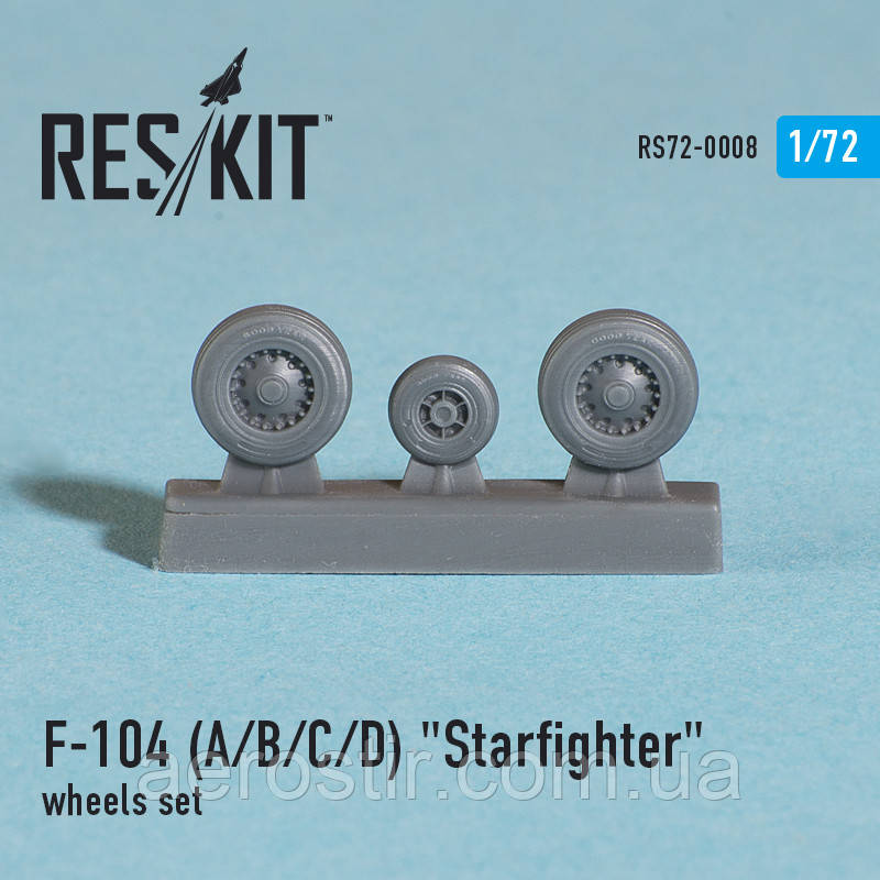 Lockheed F-104 (A/B/C/D) "Starfighter" wheels set 1/72 RES/KIT 72-0008