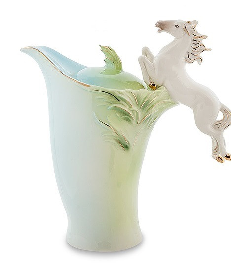 Заварювальний чайник порцеляновий Кінь, фото 1