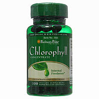 Хлорофіл концентрат, Chlorophyll Concentrate 50 mg, Puritan's Pride, 100 капсул