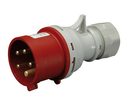 Вилка кабельна EV-1653 IP44 (16A, 400V, 3P+N+PE)