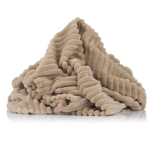 ✁ Відріз плюш Minky Stripes пісочний 100х75 см