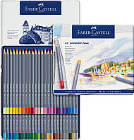 Карандаши акварельные Faber-Castell Goldfaber Aqua в металлической коробке, 48 цветов, 114648