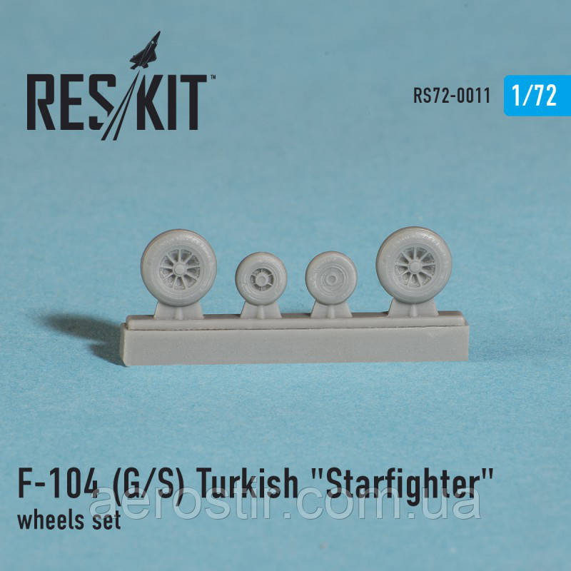 Lockheed F-104 (G/S) Turkish "Starfighter" wheels set 1/72 RES/KIT 72-0011