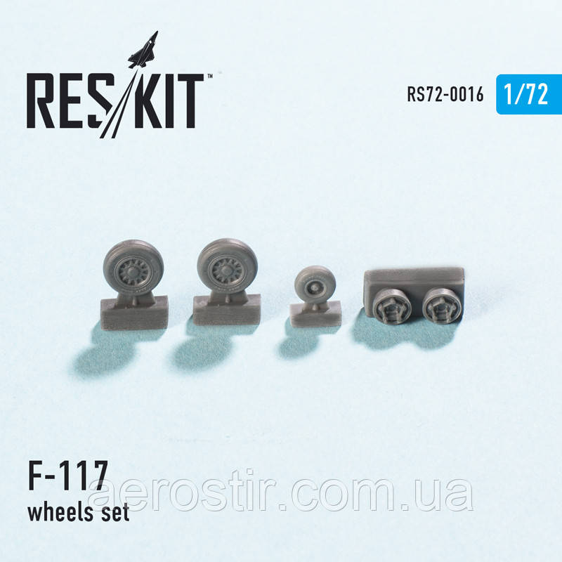 Lockheed F-117 wheels set 1/72 RES/KIT 72-0016