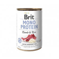Brit (Брит) Mono Protein LAMB & RICE - з ягням і рисом,400 гр