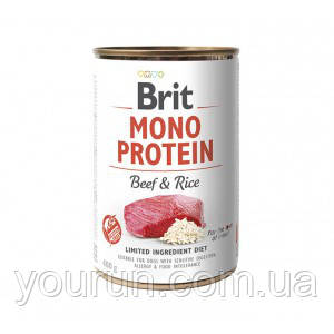 Brit (Брит) Mono Protein BEEF & RICE з яловичиною і рисом,400 гр