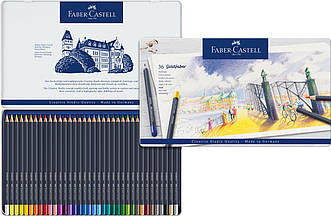 Кольорові олівці Faber-Castell Goldfaber Colour pencil в металевій коробці, 36 кольорів, 114736